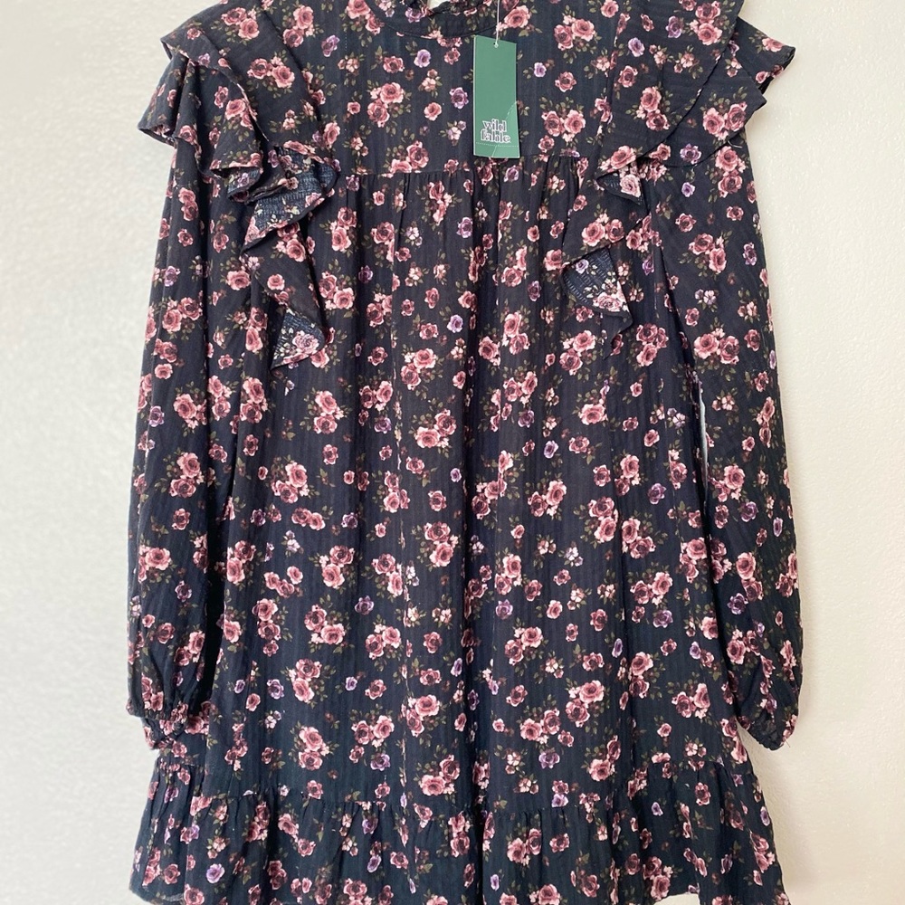 Wild Fable Floral Ruffle Dress
